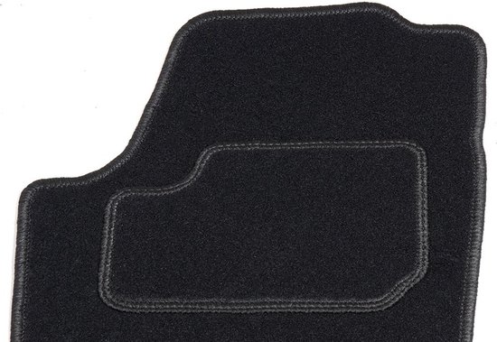Tapis de sol sur mesure - tissu noir - convient pour Peugeot 407 2004-2011
