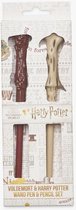 Harry Potter - Voldemort - Toverstaf Potlood & Harry Pennen Set