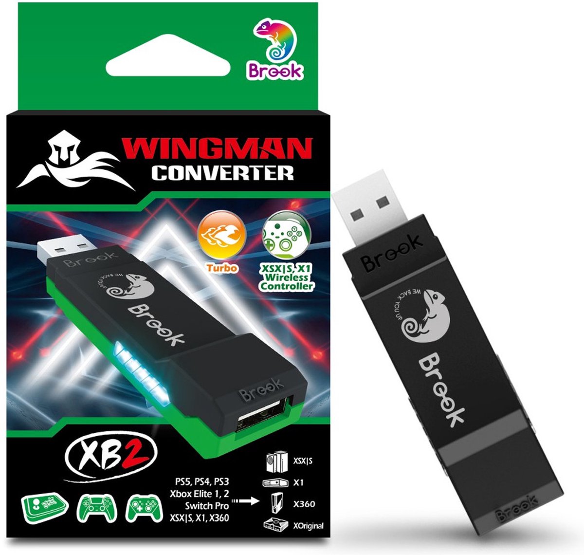 Brook Wingman XB - Convertisseur pour PS4, PS3, Switch Pro, Xbox One /  Elite 1 et 2,... | bol.com