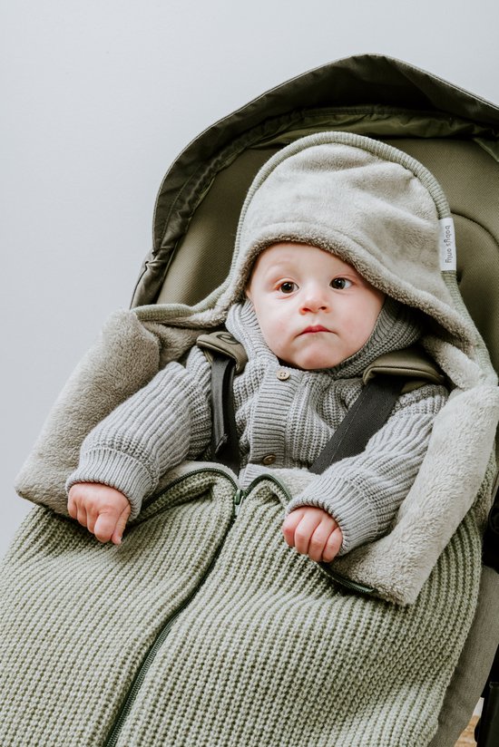 Baby's Only Voetenzak autostoel 0+ Hope - Dusty Grey - Geschikt voor drie- en vijfpuntsgordel van Baby's Only — afbeelding 3