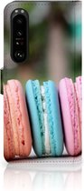 GSM Hoesje Sony Xperia 1 IV Flipcover Maken Macarons