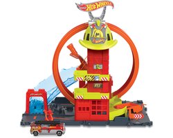 foto van Hot Wheels City Super Fire Station - Speelfigurenset