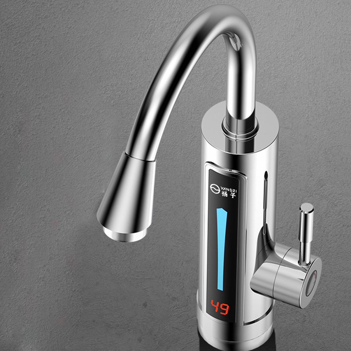 Elektrische kraan met doorstroomboiler, 220 V, voor keuken, tuin, badkamer, caravan, camping, 3000 W, smart heater, armatuur met directe boiler, warmwaterkraan, waterboiler Elektrische kraan met doorstroomboiler, 220 V, voor keuken, tuin, badkamer, caravan, camping, 3000 W, smart heater, armatuur met directe boiler, warmwaterkraan, waterboiler