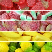 Mijn Snoepgoed - Schepsnoep Fruit Mix - 1 Kilo - Snoep - Zoetwaren - Cadeautje - Traktatie - Zomers - Zomer - Vakantie - Voor onderweg