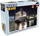 Puzzel Schip wordt aangemeerd door een sleepboot - Legpuzzel - Puzzel 1000 stukjes volwassenen