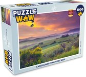 Puzzel Landschap - Lucht - Mist - Toscane - Legpuzzel - Puzzel 1000 stukjes volwassenen