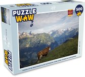 Puzzel Koe op de bergweide in het Nationaal park Hohe Tauern in Oostenrijk - Legpuzzel - Puzzel 500 stukjes