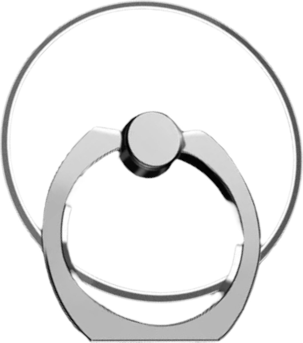 Bijoux by Ive - Transparante cirkel ringvinger houder / standaard voor je mobiele telefoon