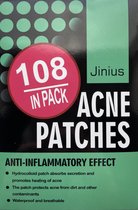 Jinius ® - Pimple Patches - Pimple Patch - Acne Patch - Puisten Verwijderaar - Puisten Pleister - Acne Pleister - Acne Sticker - Puistjes Verwijderen - 108 stuks