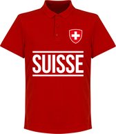 Zwitserland Team Polo Shirt - Rood - XXL