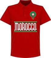 Marokko Team Polo - Rood - 4XL