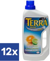 Terra Shine Vloerenreiniger Citrus geur (Voordeelverpakking) - 12 x 1 l