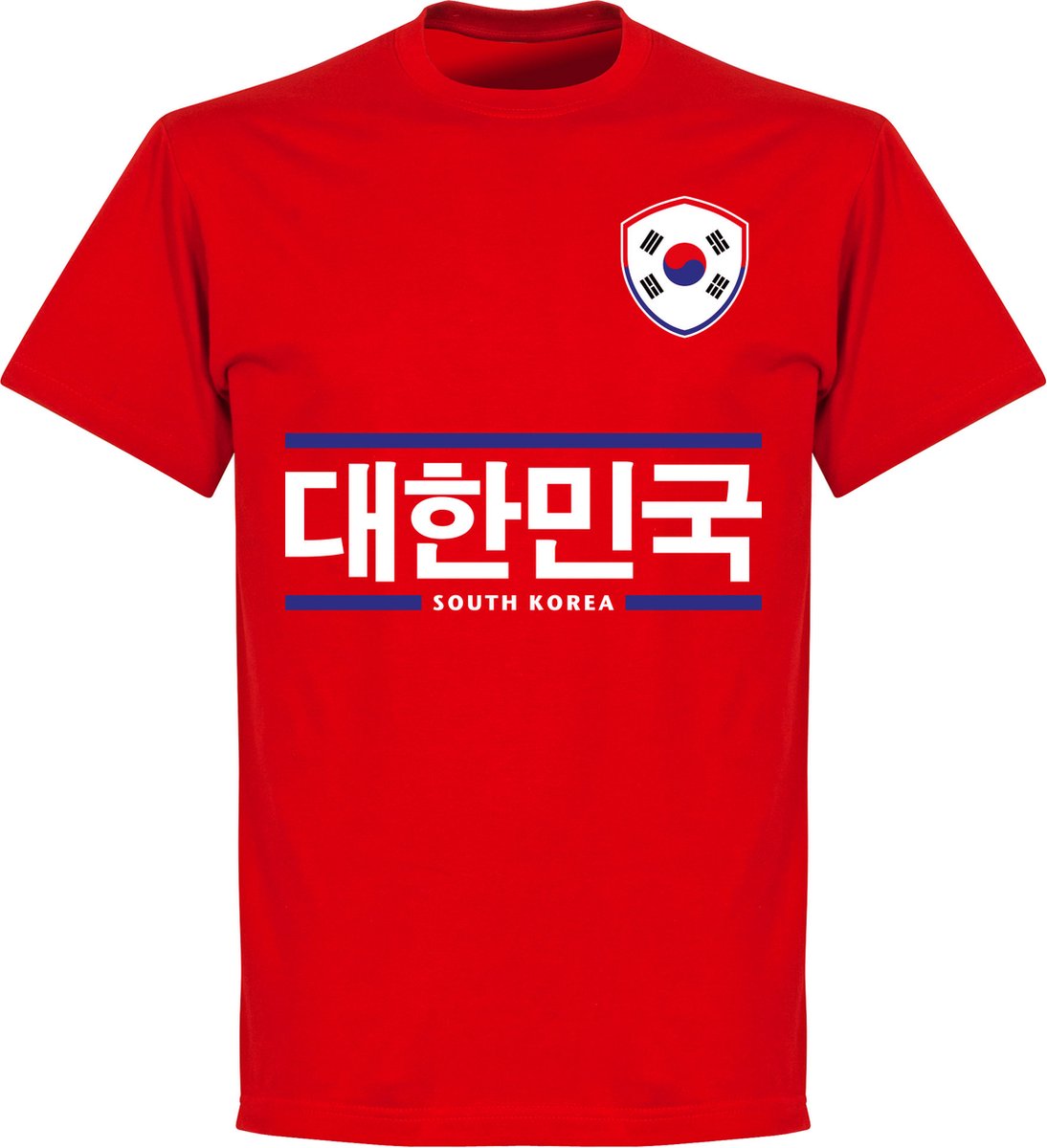 Zuid Korea Script Team T-Shirt - Rood - XS