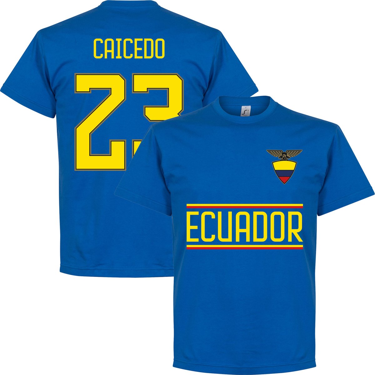 1200x1200.jpg Ecuador Caicedo 23 Team T-Shirt - Blauw - M - Afbeelding 1