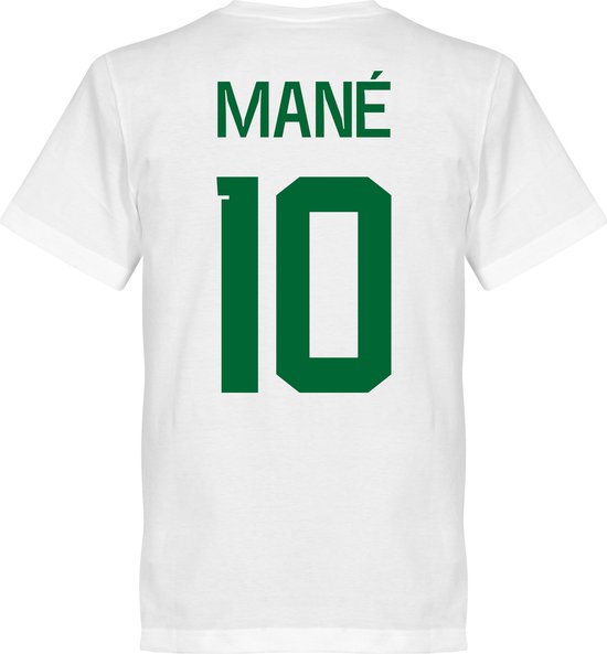 T-shirt Sénégal Mane 10 Team - Wit - XS