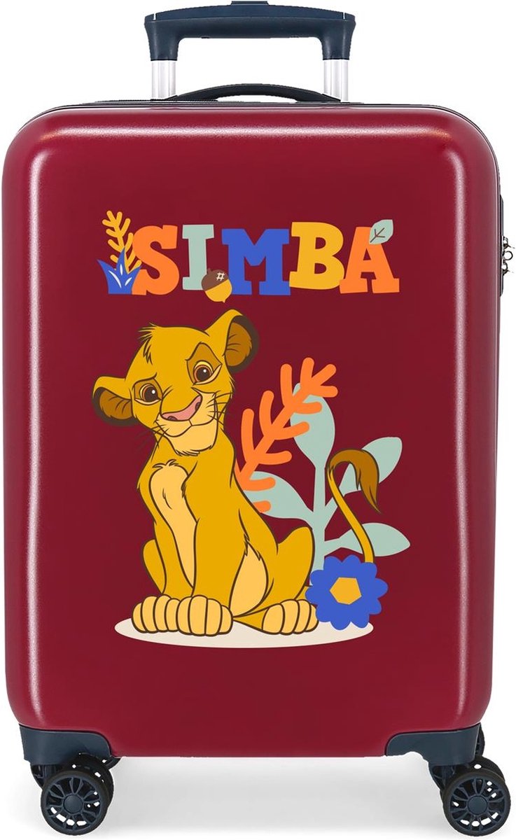 Disney Lion King Simba kinderkoffer 55 cm rood