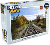 Puzzel Spoor - Boom - Amerika - Legpuzzel - Puzzel 1000 stukjes volwassenen