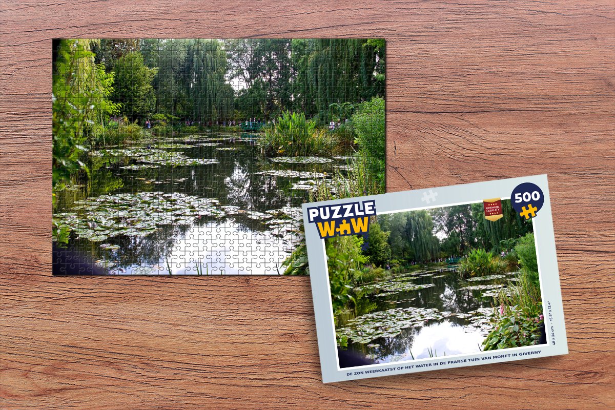 Puzzle d'art en bois - Le pont Japonais - Monet - Fait à la main