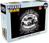 Puzzel Mancave - Oldtimer - Auto - Retro - Legpuzzel - Puzzel 1000 stukjes volwassenen