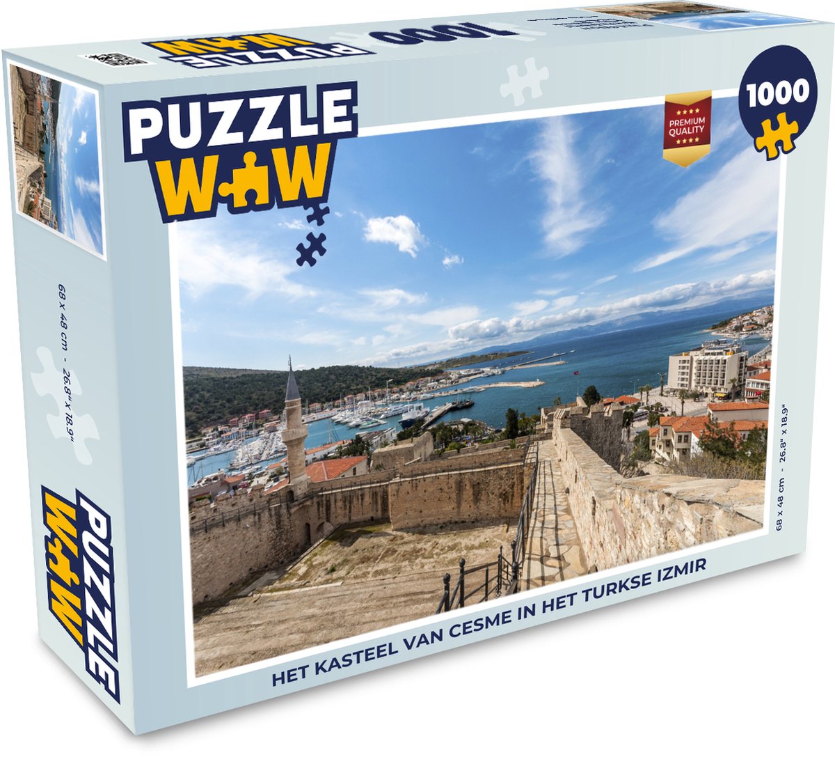 Puzzel Het kasteel van Cesme in het Turkse Izmir - Legpuzzel - Puzzel 1000 stukjes volwassenen