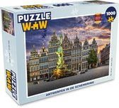 Puzzel Antwerpen in de schemering - Legpuzzel - Puzzel 1000 stukjes volwassenen