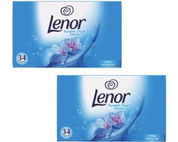 Lenor Droogtrommeldoekjes - Aprilfris - 2 x 34 Doekjes