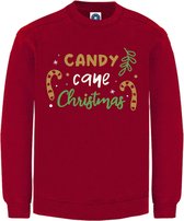Kerst sweater - CANDY CANE CHRISTMAS - kersttrui - ROOD - Medium - Unisex