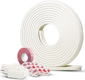 U-randband, 9-40 mm, zwart, 5 m, zelfklevend, opvouwbaar, flexibele TPE, voor meubelrestauratie (40 mm