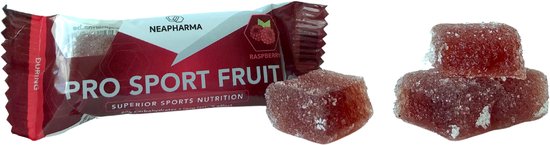 Neapharma Pro Sport Fruit - Isomaltuse langdurige energie - vegan energy bar - Frisse framboos smaak