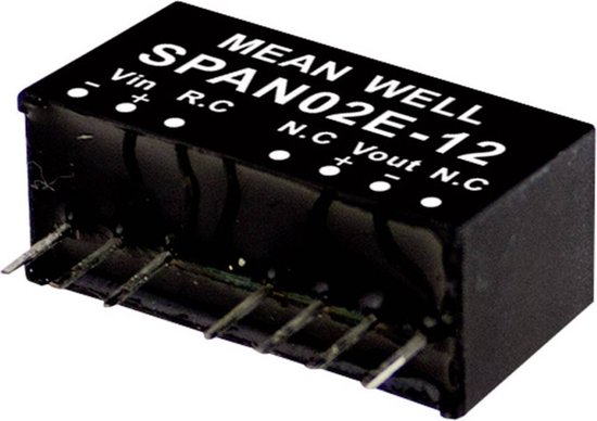 Foto: Mean well span02b 03 dc dc convertermodule 500 ma 2 w aantal uitgangen 1 x