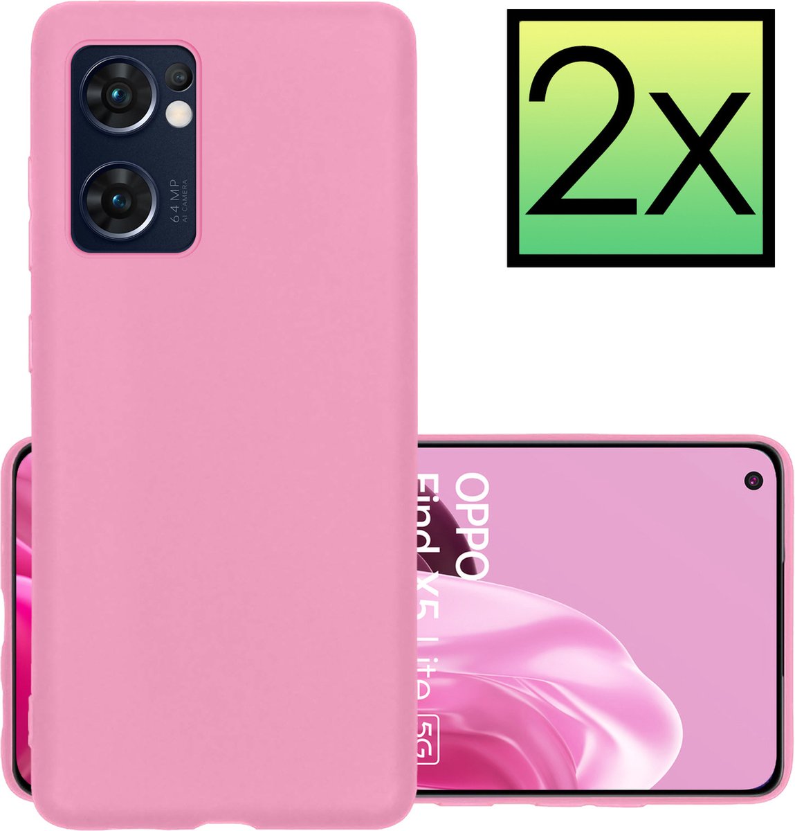 Topme Coque Pour Oppo Find X5 Lite/Oppo Reno7 5G (6.43" Inches) Etui Housse, Protecteur De Peau En Silicone TPU - Bleu Clair