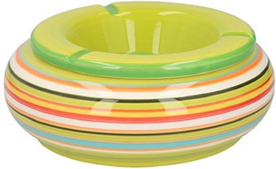 G. Wurm - Cendrier Storm Céramique vert/multicolore 17 x 8 cm