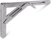 Tafelbladhouder - Inklapbaar - Rvs 316 - 300mm - Inklapbare plankdrager - Klapbare schapdragers