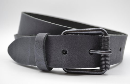belts.nl - ceinture anthracite 4 cm - taille 85 longueur totale ceinture  100 cm - cuir... | bol
