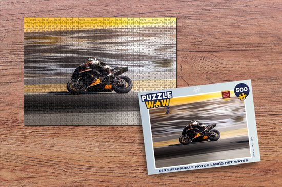 Puzzle Une moto super rapide au fil de l'eau - Puzzle - Puzzle 500 pièces