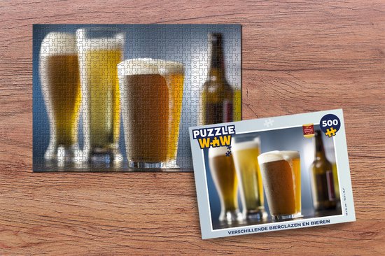 Verbeelding Peregrination fenomeen Puzzel Verschillende bierglazen en bieren - Legpuzzel - Puzzel 500 stukjes  | bol.com