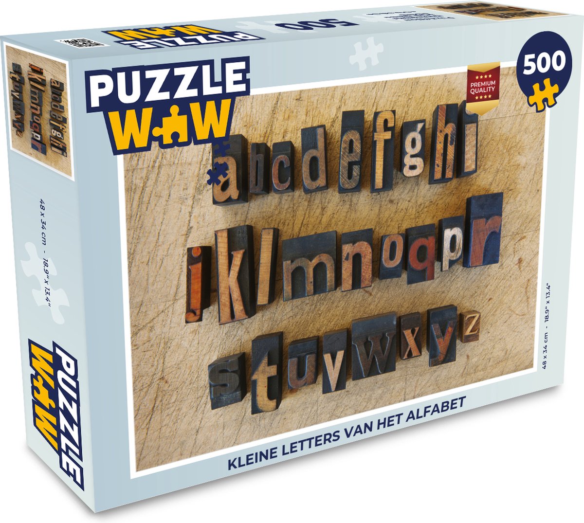 Puzzel letters van het alfabet Legpuzzel Puzzel 500 stukjes