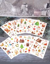 10 velletjes kerst stickers 15x11 cm