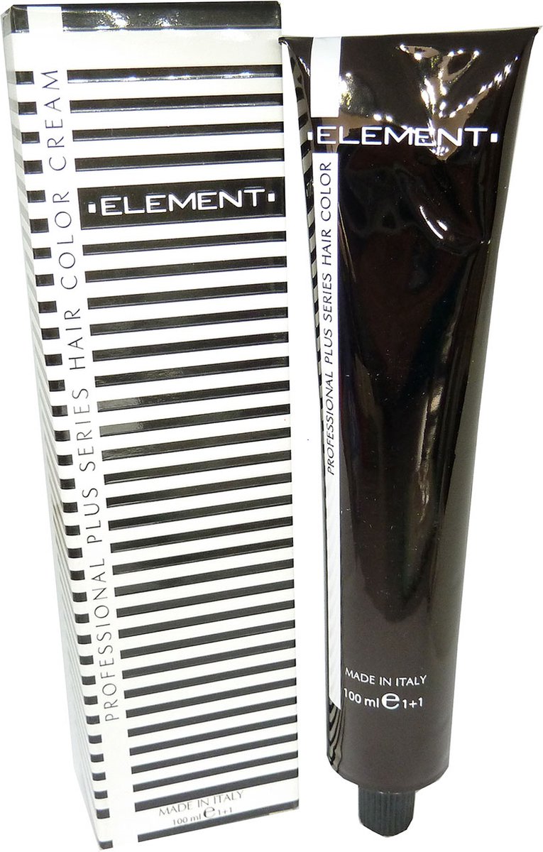 Element Professional Permanente haar kleuring 100ml - 02/0 Black / Schwarz
