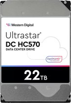WD Ultrastar DC HC570 - Vaste schijf 22 TB - intern - 3.5" - SAS 12Gbs - 7200 tpm -buffer: 512 MB