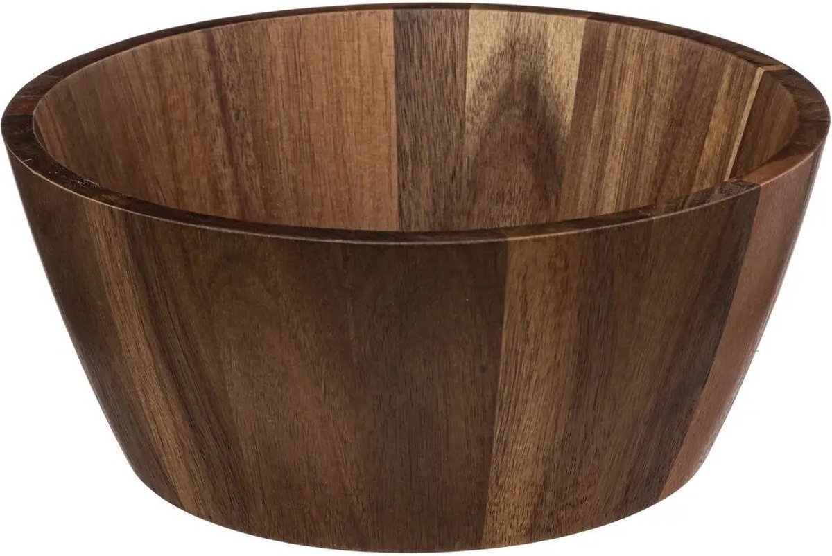 Secret de Gourmet Salade schaal - Acaciahout - D28 cm - saladekom - keuken accessoires
