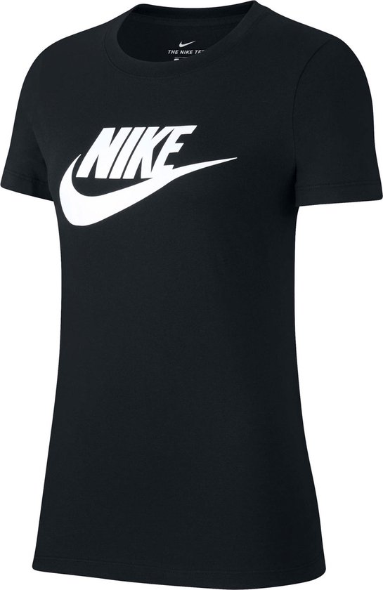 Chemise de sport Nike Nsw Tee Essntl Icon Futura pour femme - Noir /  (Blanc) - Taille M | bol.com