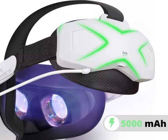 MOONIE'S® Oculus Quest 2 VR Elite Strap Met Batterij - Quest 2 - VR Accessoires