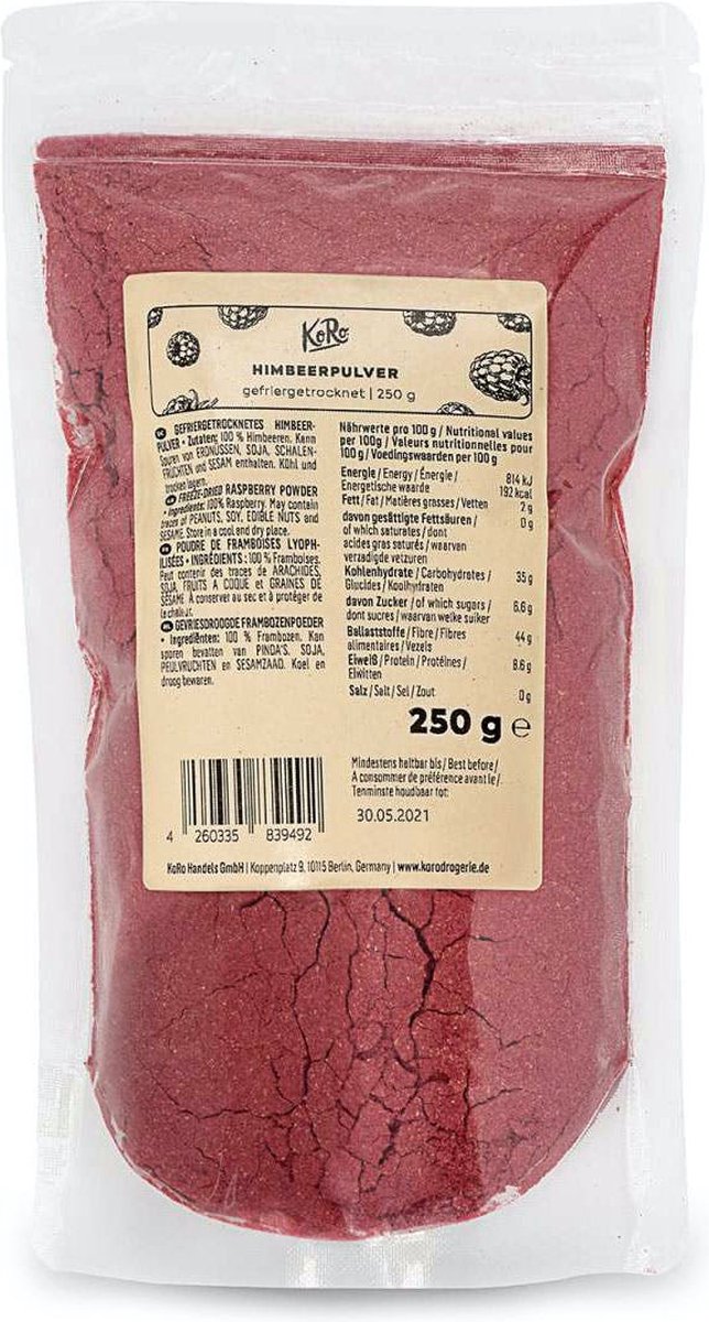 KoRo | Gevriesdroogd frambozenpoeder 250 g