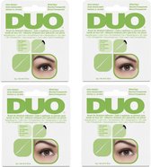 DUO - Brush On Striplash Adhésif White/Clair avec Vitamines - Paquet de 4 - Paquet économique