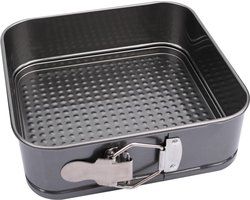 Ziva vierkante bakvorm met veer (20 x 20 x 6,5cm) - Ideale accessoire voor ovens, Instant Pot multicookers & Instant Vortex Airfryers