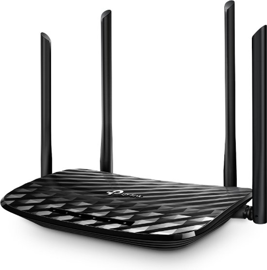 TP-Link Archer C6 - Draadloze Router - 1200 Mbps - WiFi 5 - Zwart