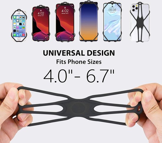 PhoneTie 2 - Support universel pour téléphone portable avec cordon, étui pour téléphone à cordon réglable, sangle de cou, étui pour smartphone Protection pour le Fitness, la Course à pied, l'escalade, la danse. Avec porte-cartes