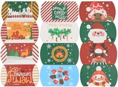 Gondeldoosjes Kerst / Merry Christmas 12 assorti - Kartonnen doosjes - Traktatiedoosjes - Geschenk Verpakking - Uitdeel Doosje - Feest - Cadeaudoos - Snoepdoosje | Gift - Leuk verpakt - Inpakdoosje - 7,5 x 11,5 cm