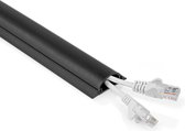 Gestion des câbles Nedis - Tube - 500 mm - 1 pièce - Épaisseur maximale du câble : 16 mm - PVC - Zwart
